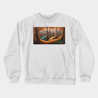 Fantasy Enchanted folkart Forest Crewneck Sweatshirt